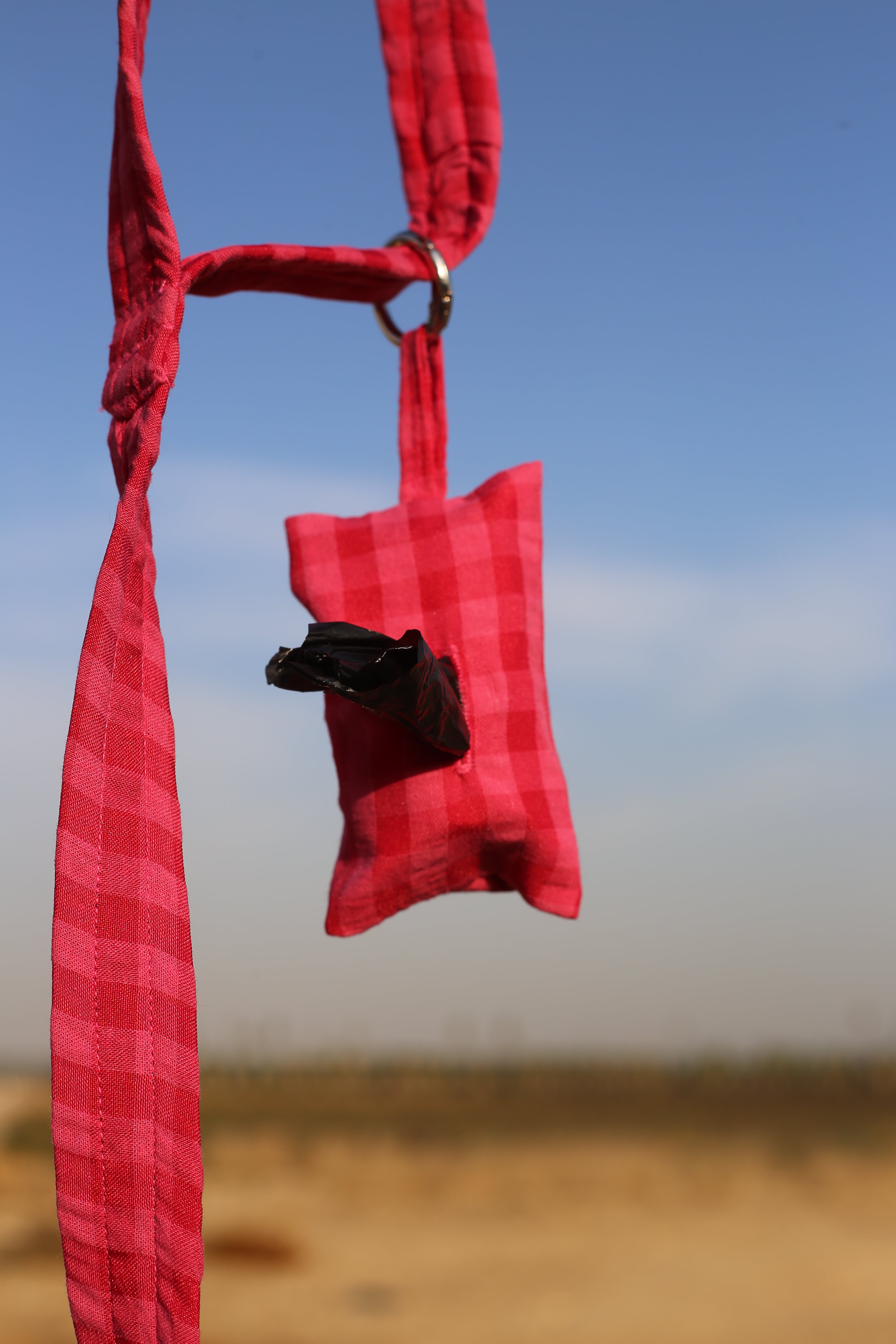 PINK PLAID POO POUCH