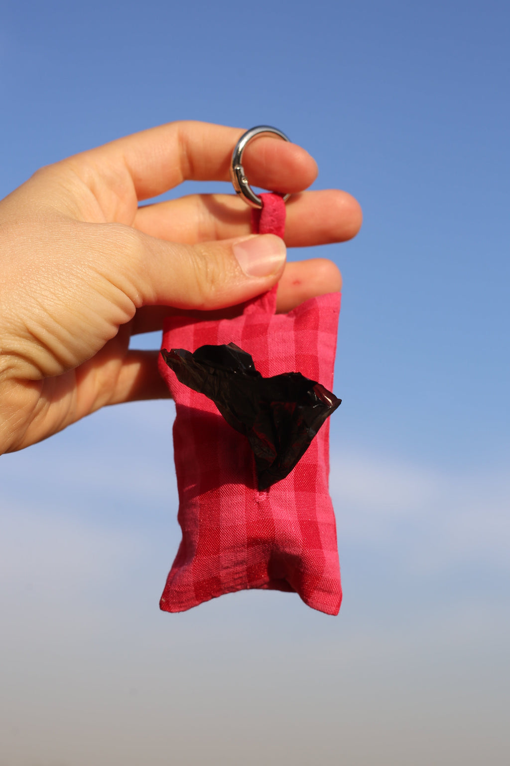 PINK PLAID POO POUCH