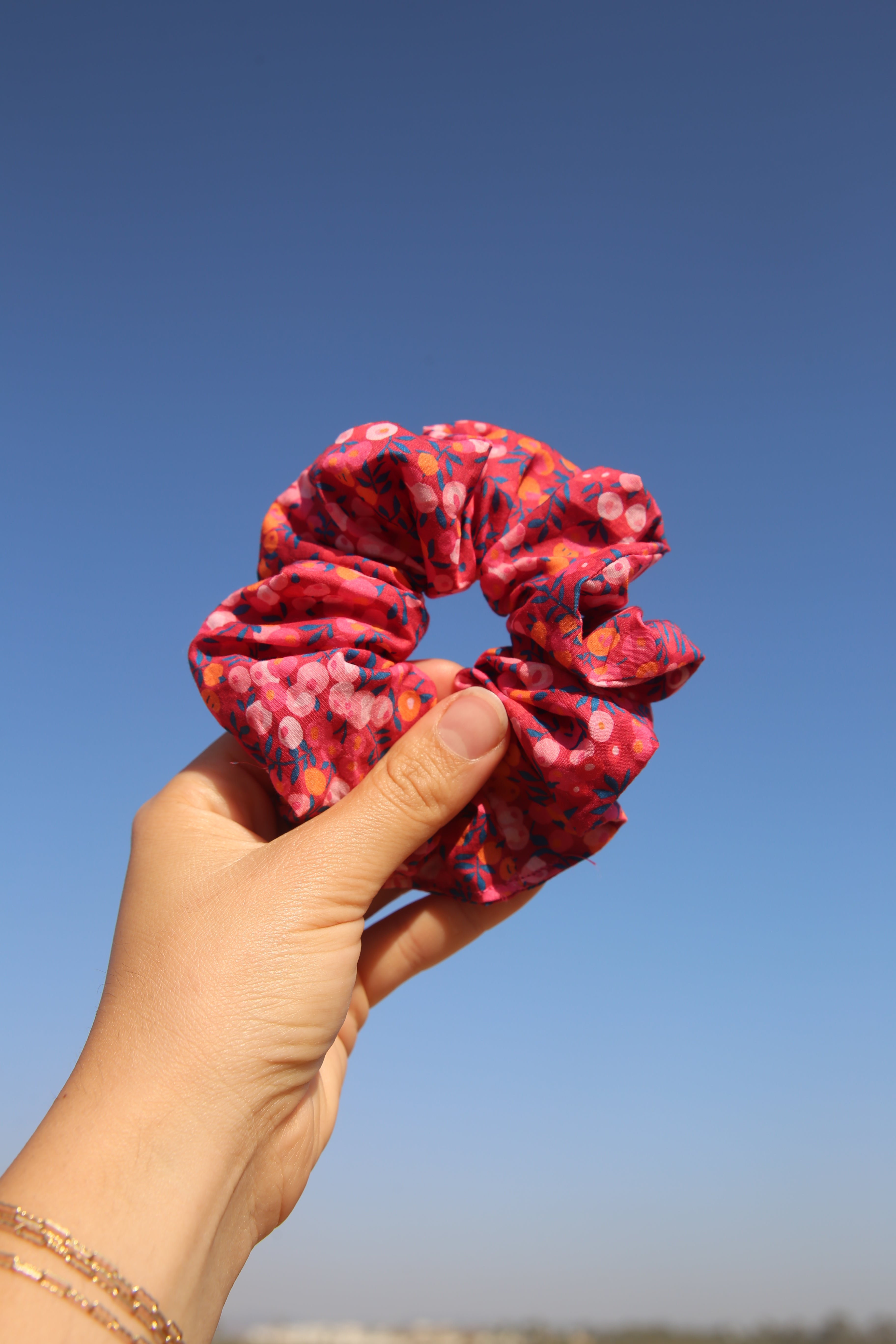 PINK SAKURA SCRUNCHIE