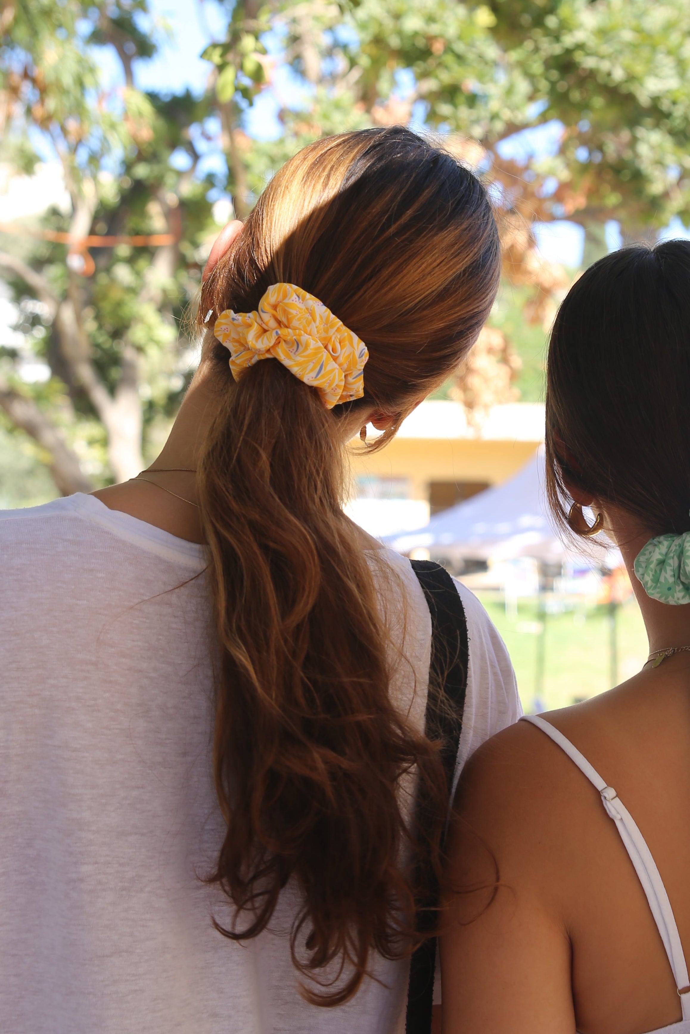 YELLOW LEAVES SCRUNCHIE